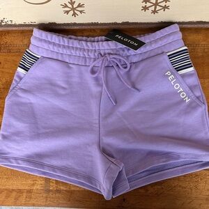 Peloton Women's Lavender Athletic Shorts size small NWT